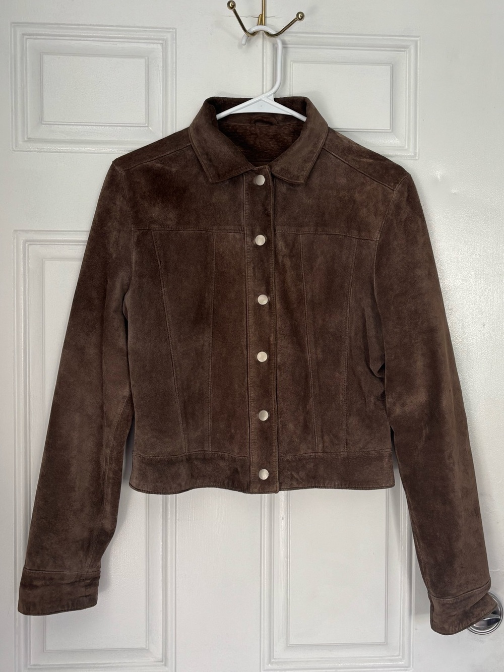 Vintage Y2K brown suede jacket